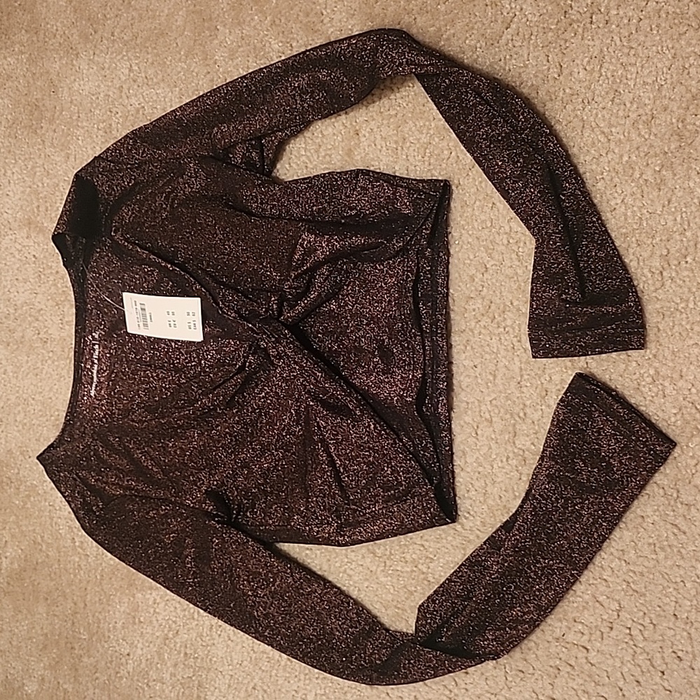 A&F long sleeve sparkle shirt